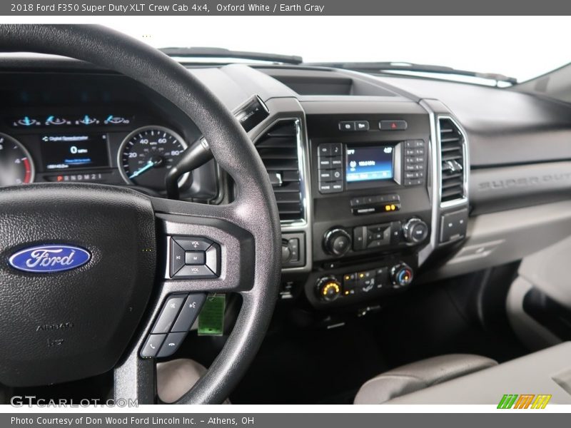 Oxford White / Earth Gray 2018 Ford F350 Super Duty XLT Crew Cab 4x4