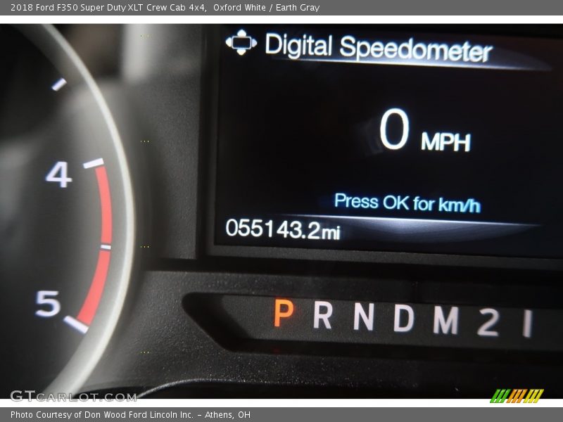 Oxford White / Earth Gray 2018 Ford F350 Super Duty XLT Crew Cab 4x4