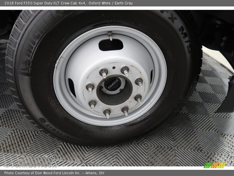 Oxford White / Earth Gray 2018 Ford F350 Super Duty XLT Crew Cab 4x4