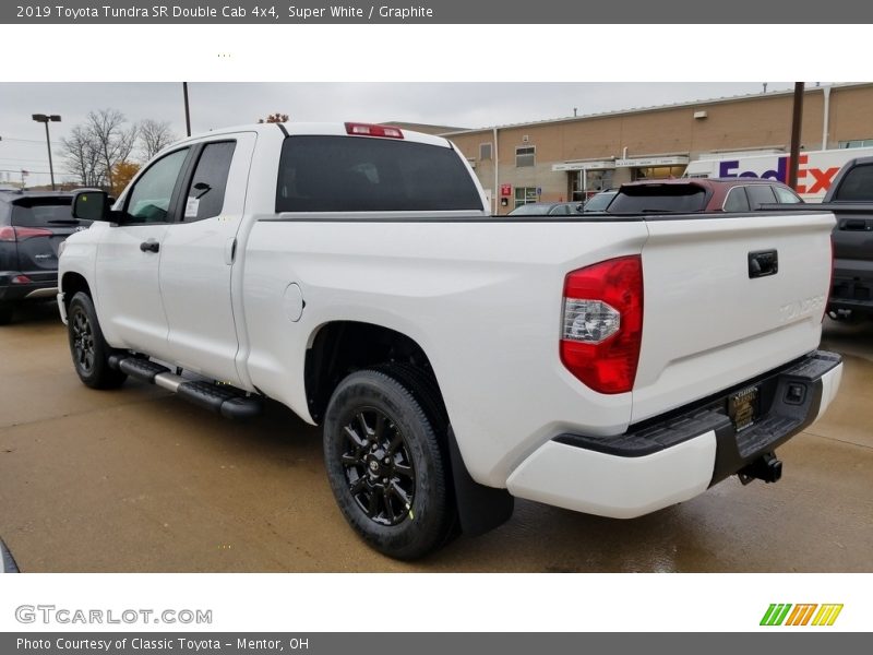 Super White / Graphite 2019 Toyota Tundra SR Double Cab 4x4