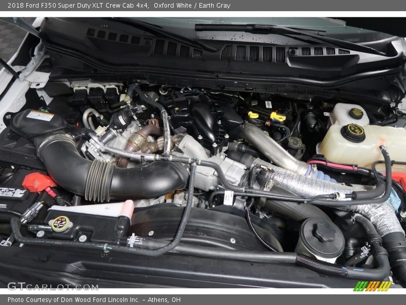 Oxford White / Earth Gray 2018 Ford F350 Super Duty XLT Crew Cab 4x4