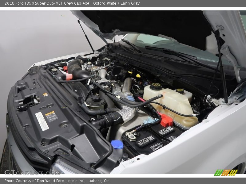 Oxford White / Earth Gray 2018 Ford F350 Super Duty XLT Crew Cab 4x4