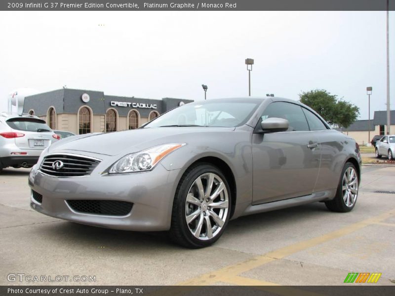 Front 3/4 View of 2009 G 37 Premier Edition Convertible