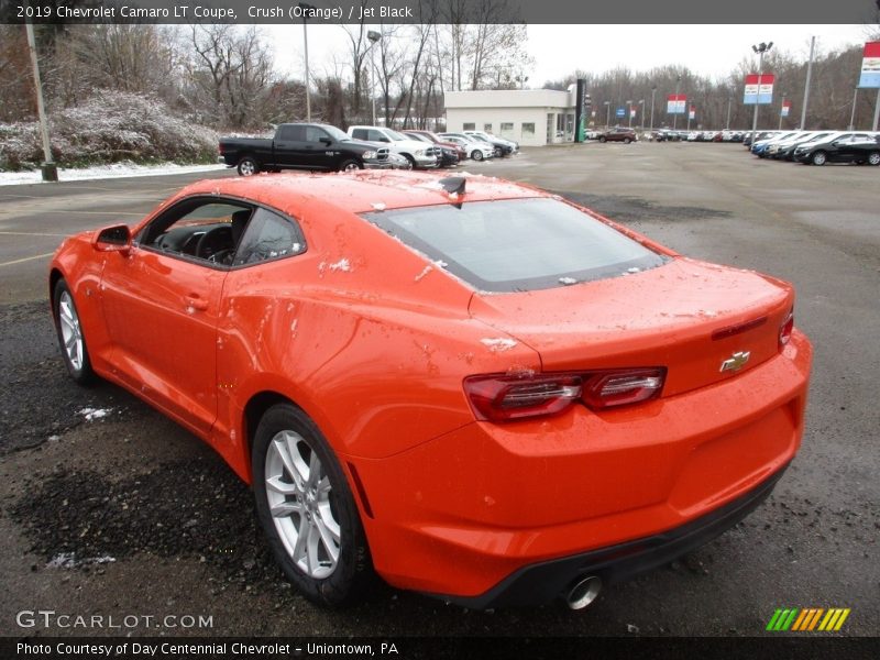 Crush (Orange) / Jet Black 2019 Chevrolet Camaro LT Coupe