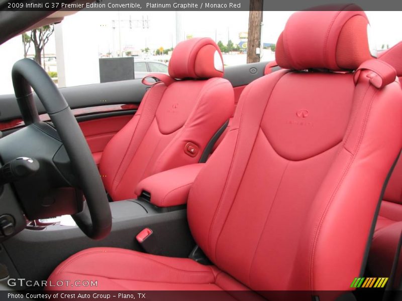  2009 G 37 Premier Edition Convertible Monaco Red Interior