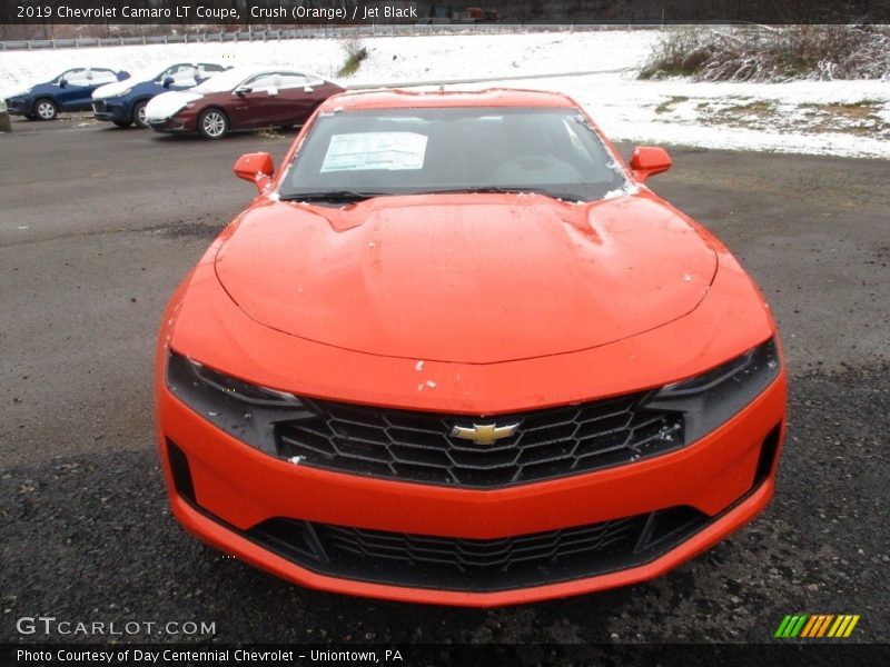 Crush (Orange) / Jet Black 2019 Chevrolet Camaro LT Coupe