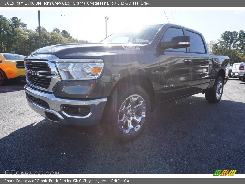 Granite Crystal Metallic / Black/Diesel Gray 2019 Ram 1500 Big Horn Crew Cab