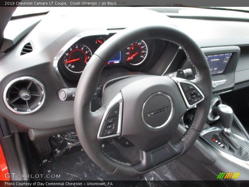 Crush (Orange) / Jet Black 2019 Chevrolet Camaro LT Coupe