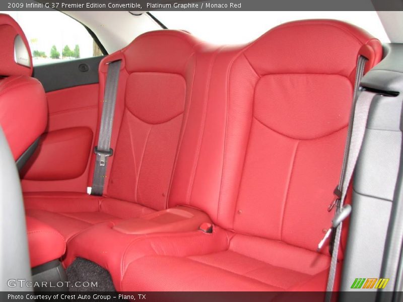  2009 G 37 Premier Edition Convertible Monaco Red Interior