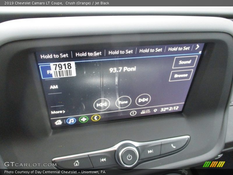 Crush (Orange) / Jet Black 2019 Chevrolet Camaro LT Coupe