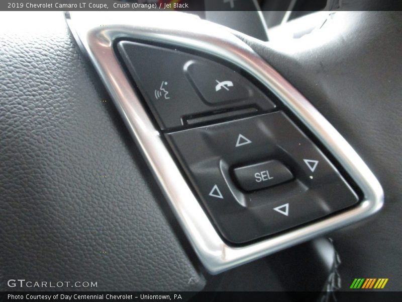 Crush (Orange) / Jet Black 2019 Chevrolet Camaro LT Coupe
