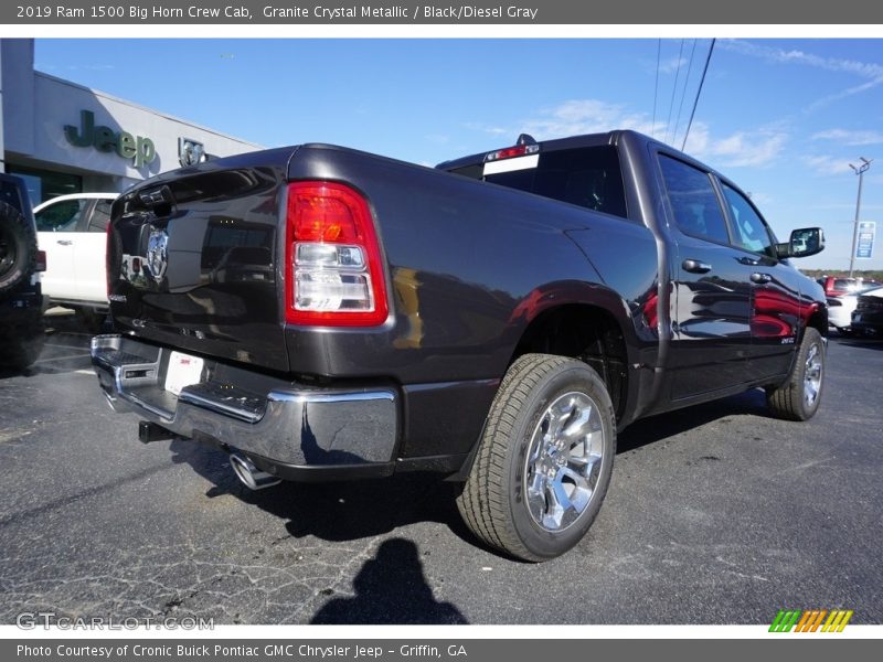 Granite Crystal Metallic / Black/Diesel Gray 2019 Ram 1500 Big Horn Crew Cab
