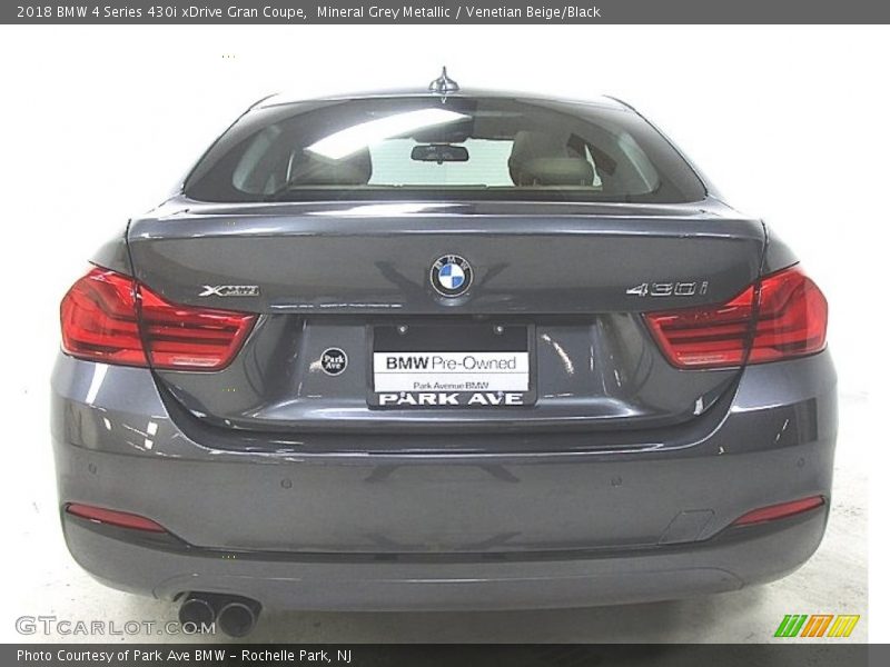 Mineral Grey Metallic / Venetian Beige/Black 2018 BMW 4 Series 430i xDrive Gran Coupe