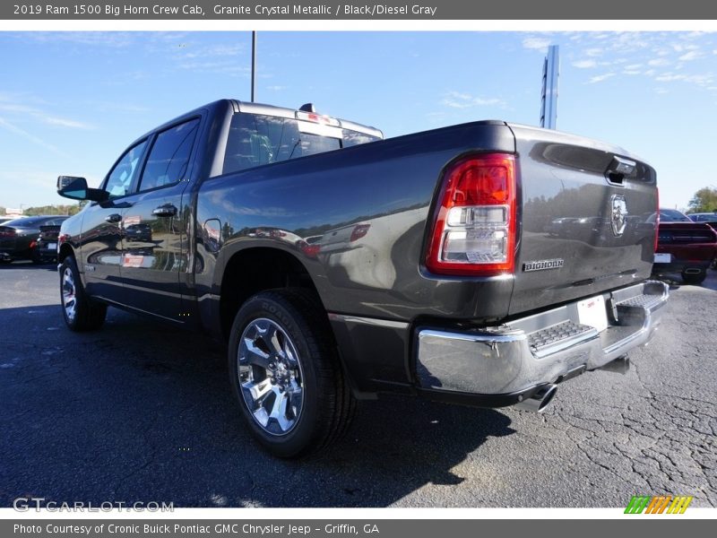 Granite Crystal Metallic / Black/Diesel Gray 2019 Ram 1500 Big Horn Crew Cab