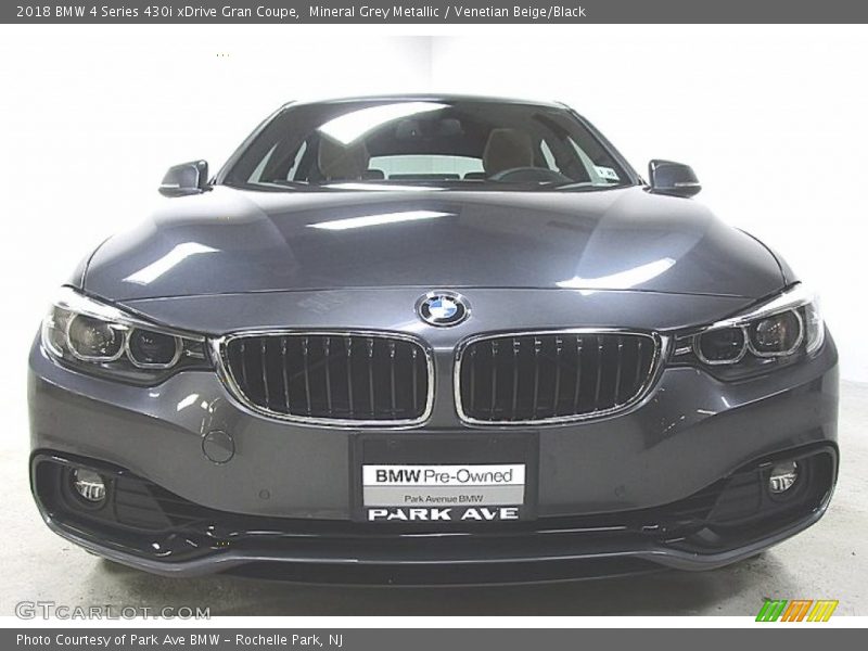 Mineral Grey Metallic / Venetian Beige/Black 2018 BMW 4 Series 430i xDrive Gran Coupe