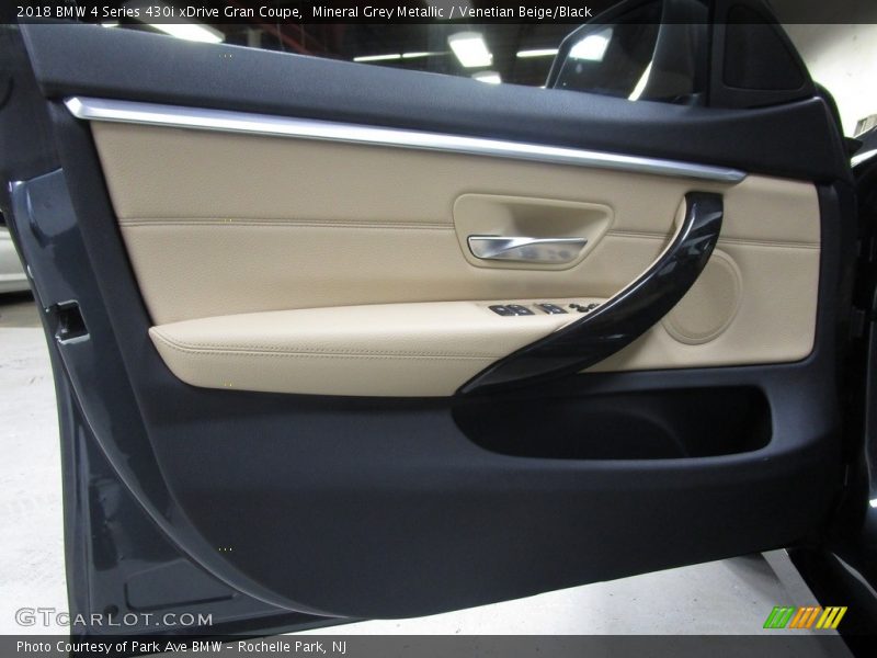 Mineral Grey Metallic / Venetian Beige/Black 2018 BMW 4 Series 430i xDrive Gran Coupe