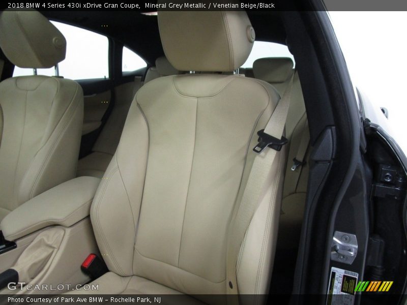Mineral Grey Metallic / Venetian Beige/Black 2018 BMW 4 Series 430i xDrive Gran Coupe