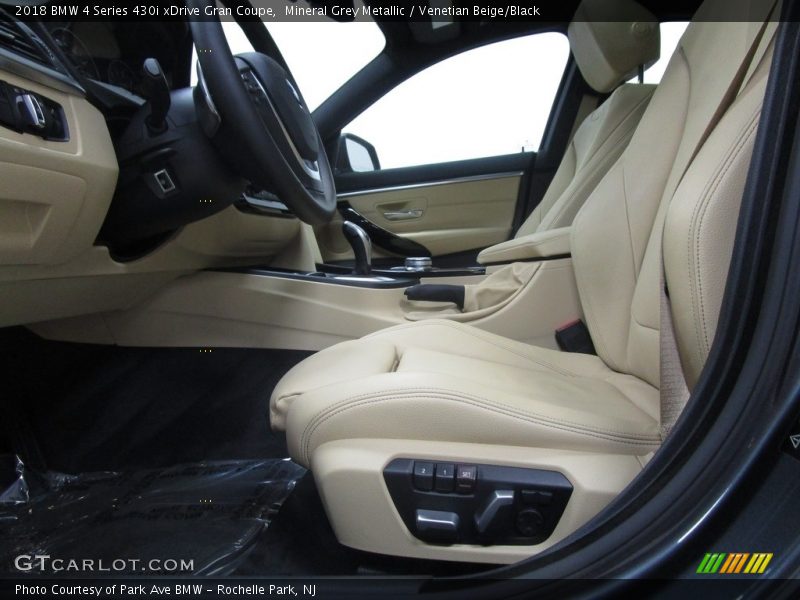 Mineral Grey Metallic / Venetian Beige/Black 2018 BMW 4 Series 430i xDrive Gran Coupe