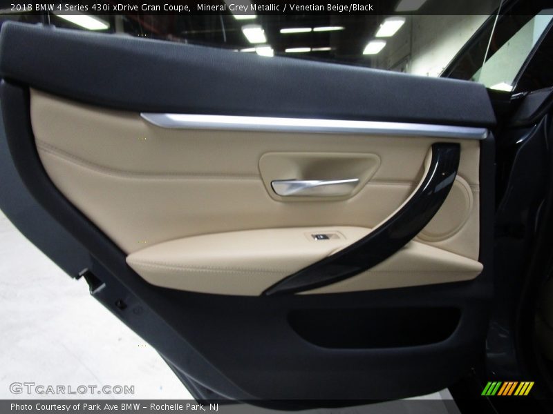 Mineral Grey Metallic / Venetian Beige/Black 2018 BMW 4 Series 430i xDrive Gran Coupe