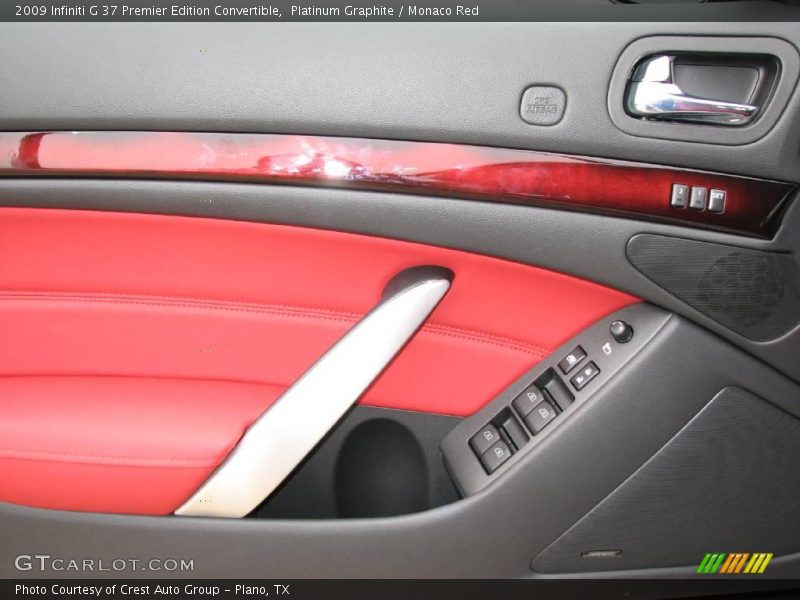 Platinum Graphite / Monaco Red 2009 Infiniti G 37 Premier Edition Convertible