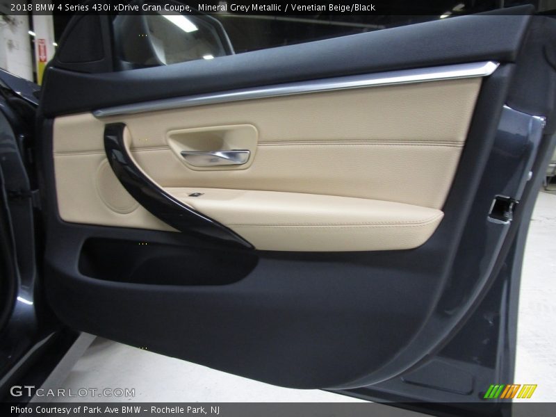 Mineral Grey Metallic / Venetian Beige/Black 2018 BMW 4 Series 430i xDrive Gran Coupe