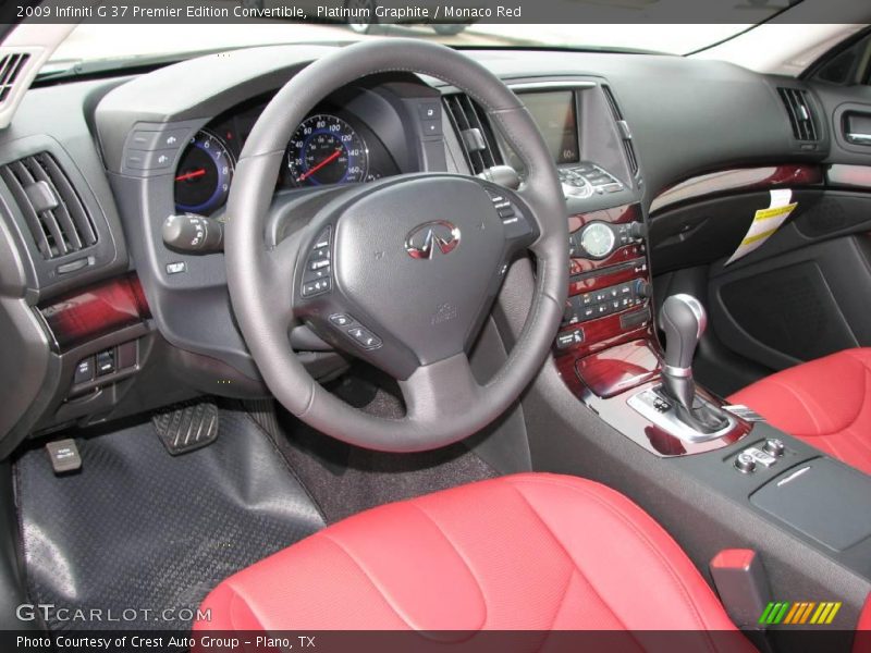 Dashboard of 2009 G 37 Premier Edition Convertible
