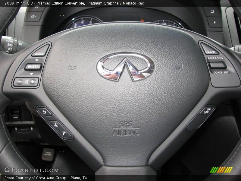 Platinum Graphite / Monaco Red 2009 Infiniti G 37 Premier Edition Convertible