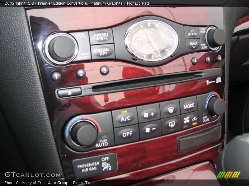 Platinum Graphite / Monaco Red 2009 Infiniti G 37 Premier Edition Convertible