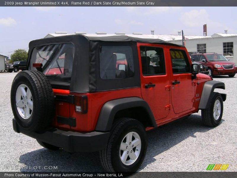 Flame Red / Dark Slate Gray/Medium Slate Gray 2009 Jeep Wrangler Unlimited X 4x4