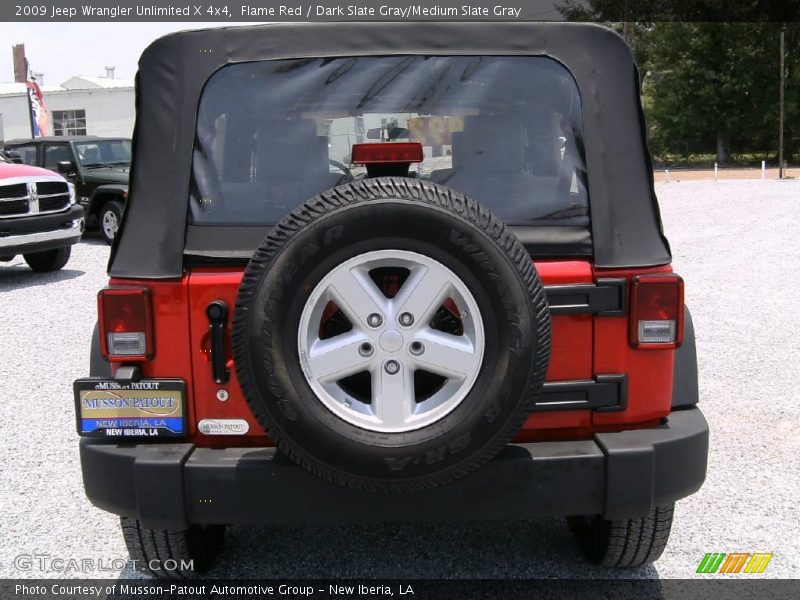 Flame Red / Dark Slate Gray/Medium Slate Gray 2009 Jeep Wrangler Unlimited X 4x4