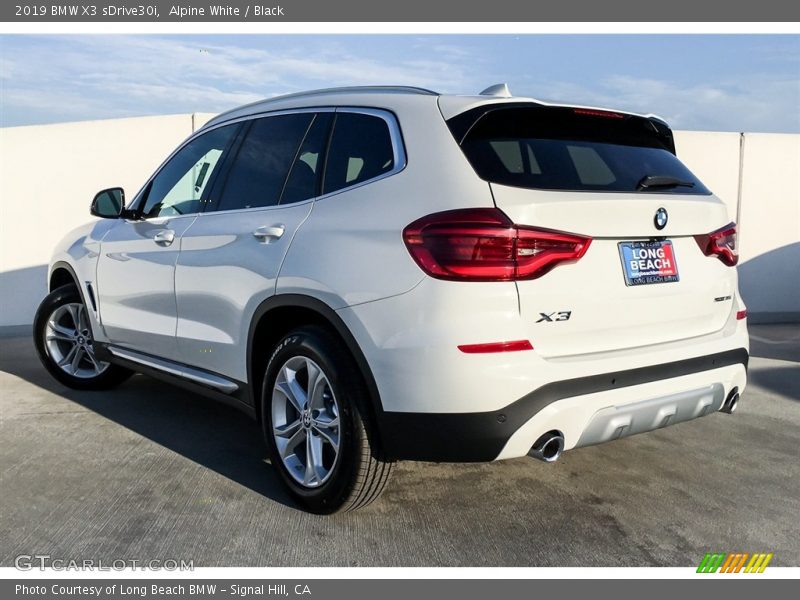 Alpine White / Black 2019 BMW X3 sDrive30i