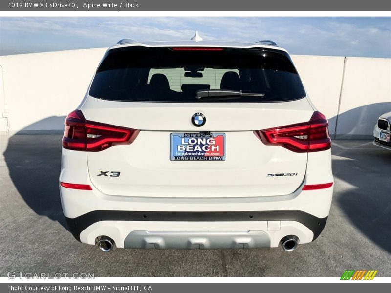 Alpine White / Black 2019 BMW X3 sDrive30i