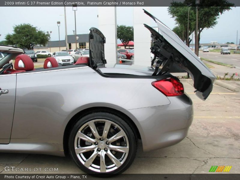 Platinum Graphite / Monaco Red 2009 Infiniti G 37 Premier Edition Convertible