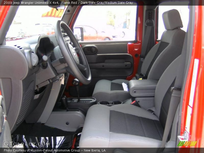 Flame Red / Dark Slate Gray/Medium Slate Gray 2009 Jeep Wrangler Unlimited X 4x4