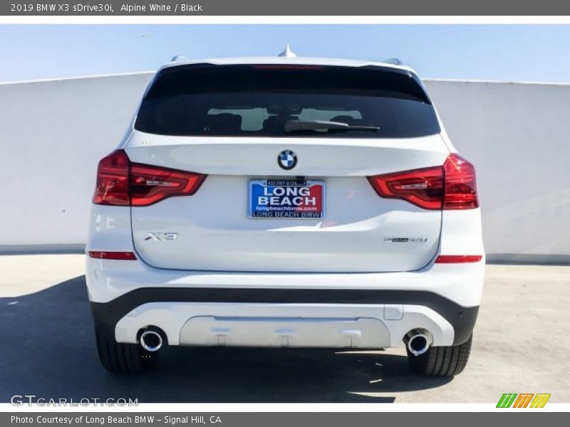 Alpine White / Black 2019 BMW X3 sDrive30i