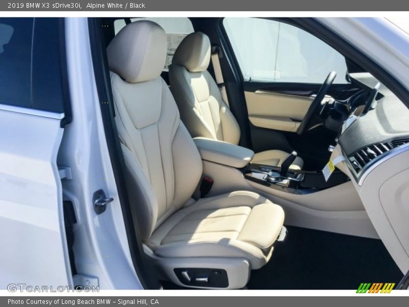 Alpine White / Black 2019 BMW X3 sDrive30i