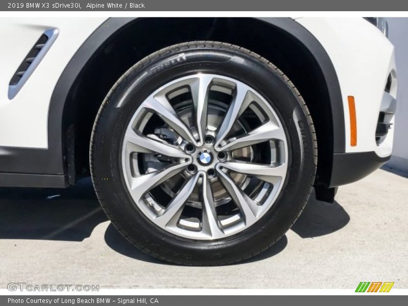 Alpine White / Black 2019 BMW X3 sDrive30i