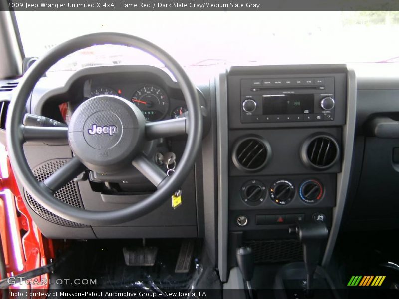 Flame Red / Dark Slate Gray/Medium Slate Gray 2009 Jeep Wrangler Unlimited X 4x4