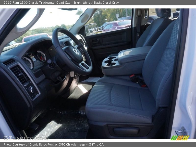 Bright White / Black/Diesel Gray 2019 Ram 1500 Classic Tradesman Quad Cab