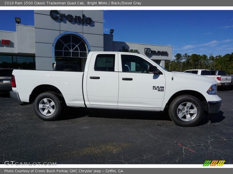 Bright White / Black/Diesel Gray 2019 Ram 1500 Classic Tradesman Quad Cab