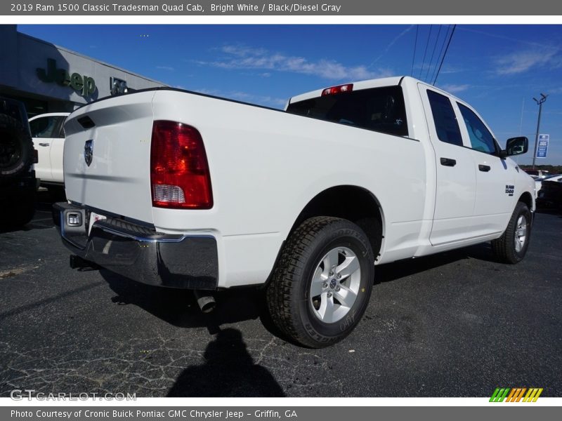 Bright White / Black/Diesel Gray 2019 Ram 1500 Classic Tradesman Quad Cab