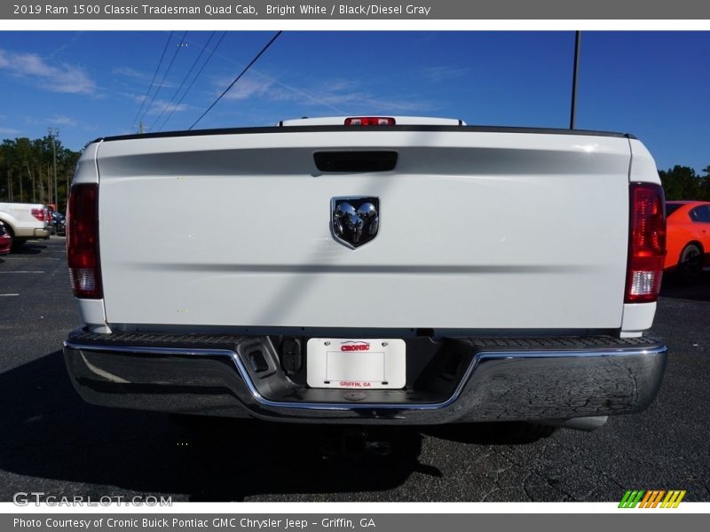 Bright White / Black/Diesel Gray 2019 Ram 1500 Classic Tradesman Quad Cab
