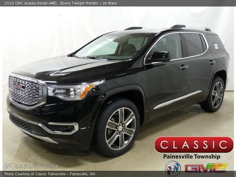 Ebony Twilight Metallic / Jet Black 2019 GMC Acadia Denali AWD