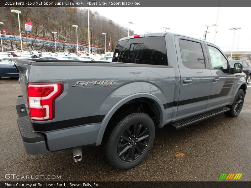 Abyss Gray / Sport Black/Red 2019 Ford F150 XLT Sport SuperCrew 4x4