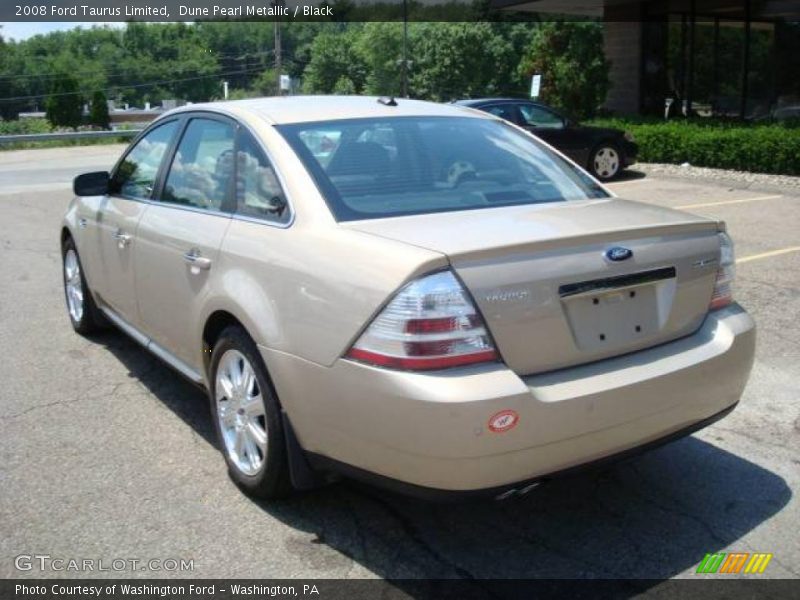 Dune Pearl Metallic / Black 2008 Ford Taurus Limited