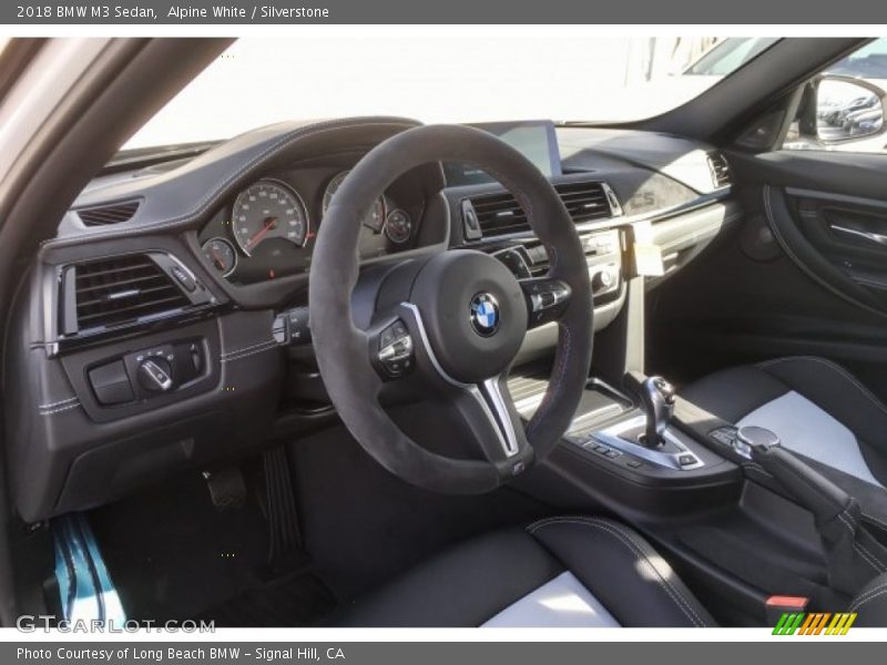 Alpine White / Silverstone 2018 BMW M3 Sedan