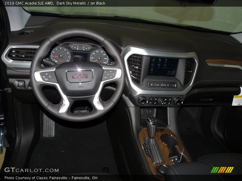 Dark Sky Metallic / Jet Black 2019 GMC Acadia SLE AWD