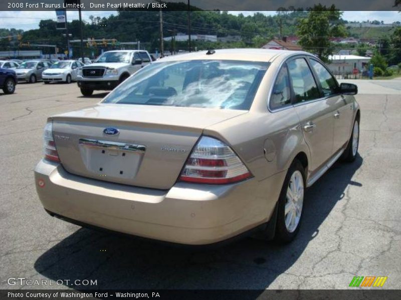 Dune Pearl Metallic / Black 2008 Ford Taurus Limited