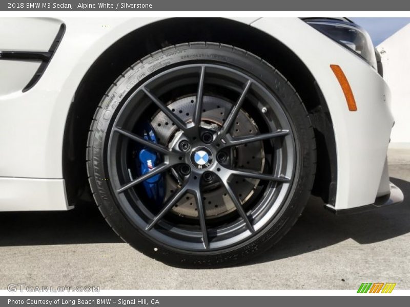 Alpine White / Silverstone 2018 BMW M3 Sedan