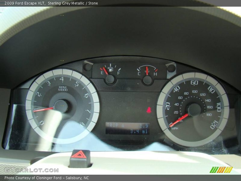 Sterling Grey Metallic / Stone 2009 Ford Escape XLT